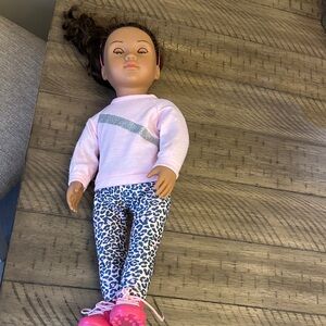 Pink and Blue Outfit Doll